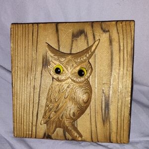 Wooden Owl Wall Art
